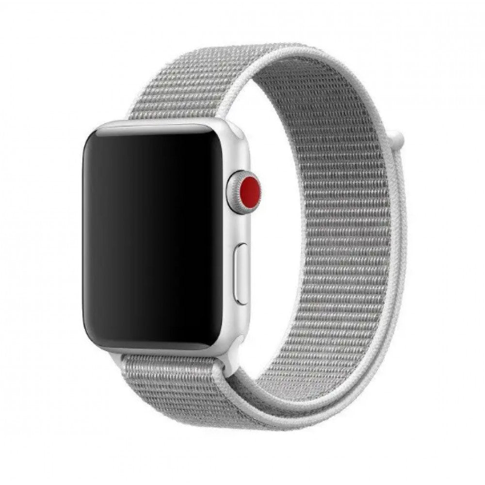 Ремінець Nylon Loop — Apple Watch 42 mm | 44 mm | 45 mm | 49 mm — Light Gray