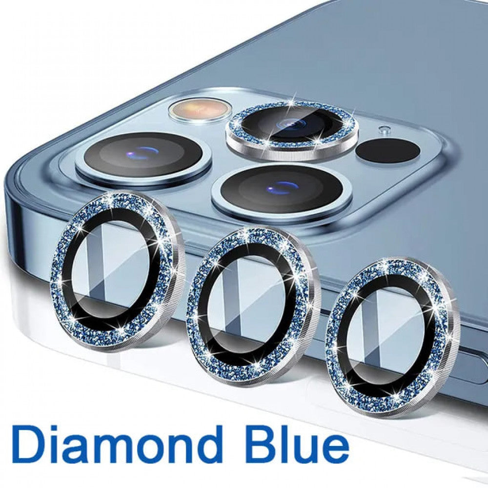 Camera Glass Diamond Crumb — iPhone 15 Pro/15 Pro max — Blue