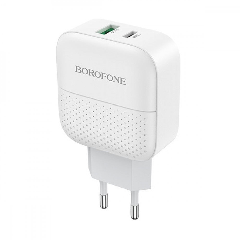 Home Charger | 20W | PD | QC3.0 — Borofone BA46A — White