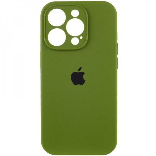 Original Silicone Case with protective camera — iPhone 14 Pro — Dark Green (48)