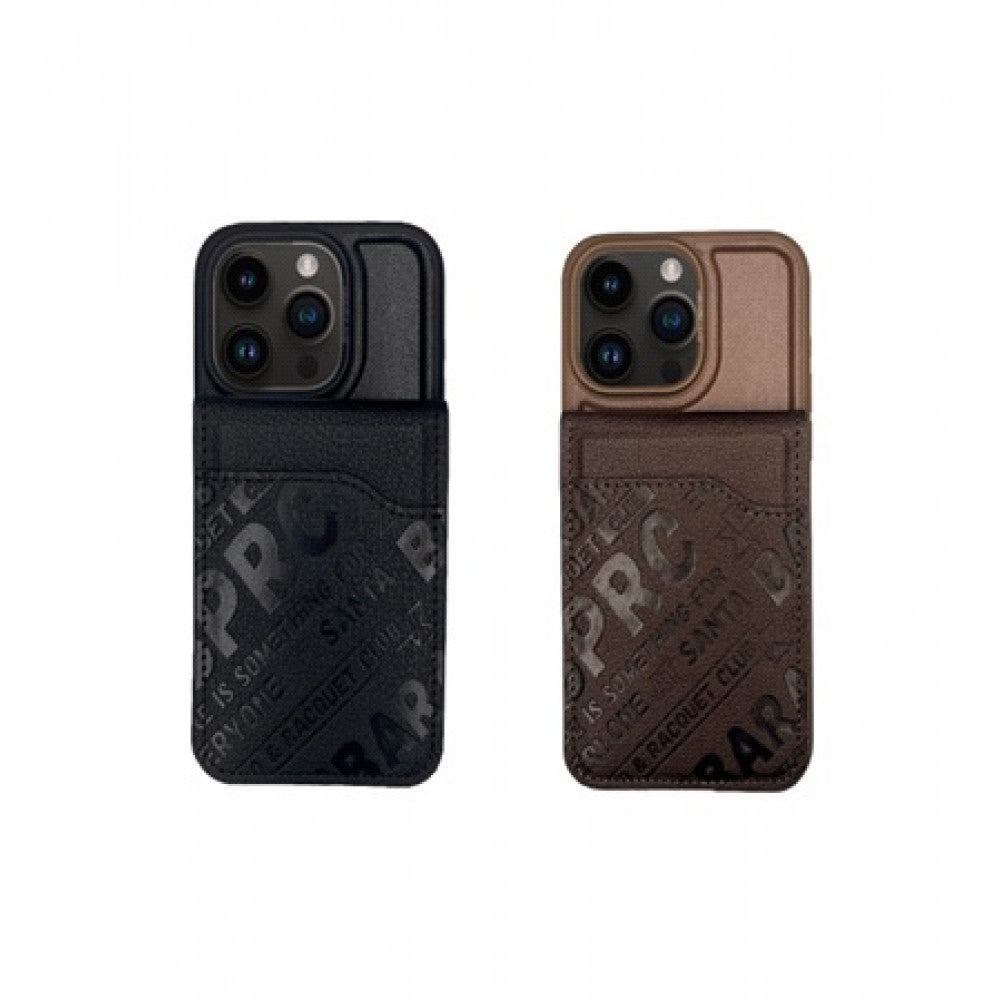 Polo Timothy Leather Case — iPhone 15  — Black