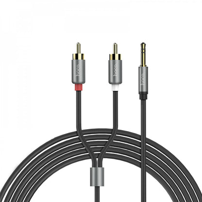 Cable Dual RCA To 3.5mm (1.55m) — Hoco UPA10 Lotus Metal Gray