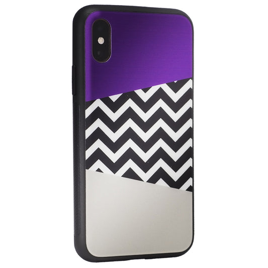 Glass with print TPU Case — iPhone 6 ; 6S — Purple Gray