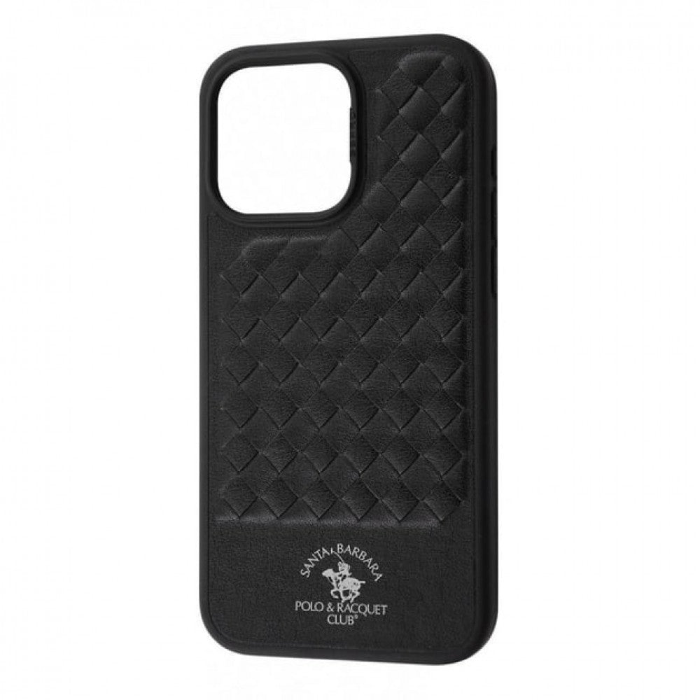 Polo Ravel Leather Case — iPhone 15 Plus — Black