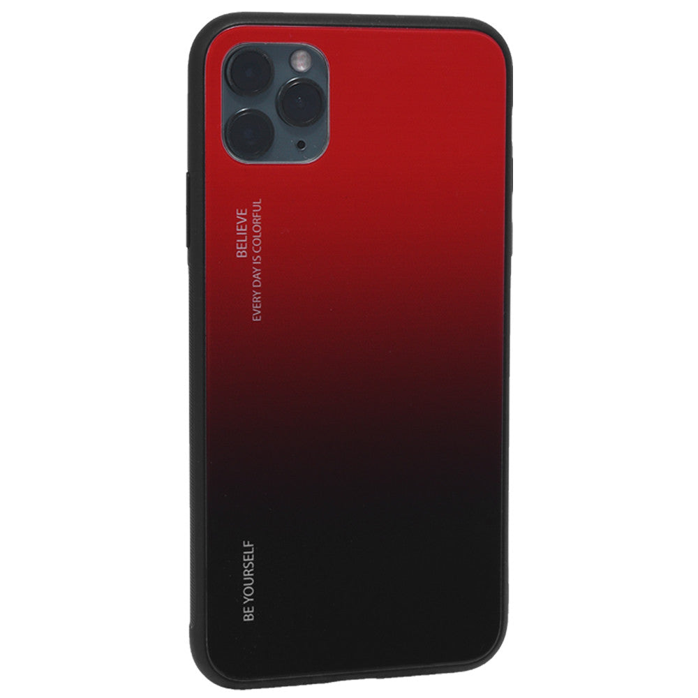 Gradient Glass Case — iPhone 11 Pro Max — Red