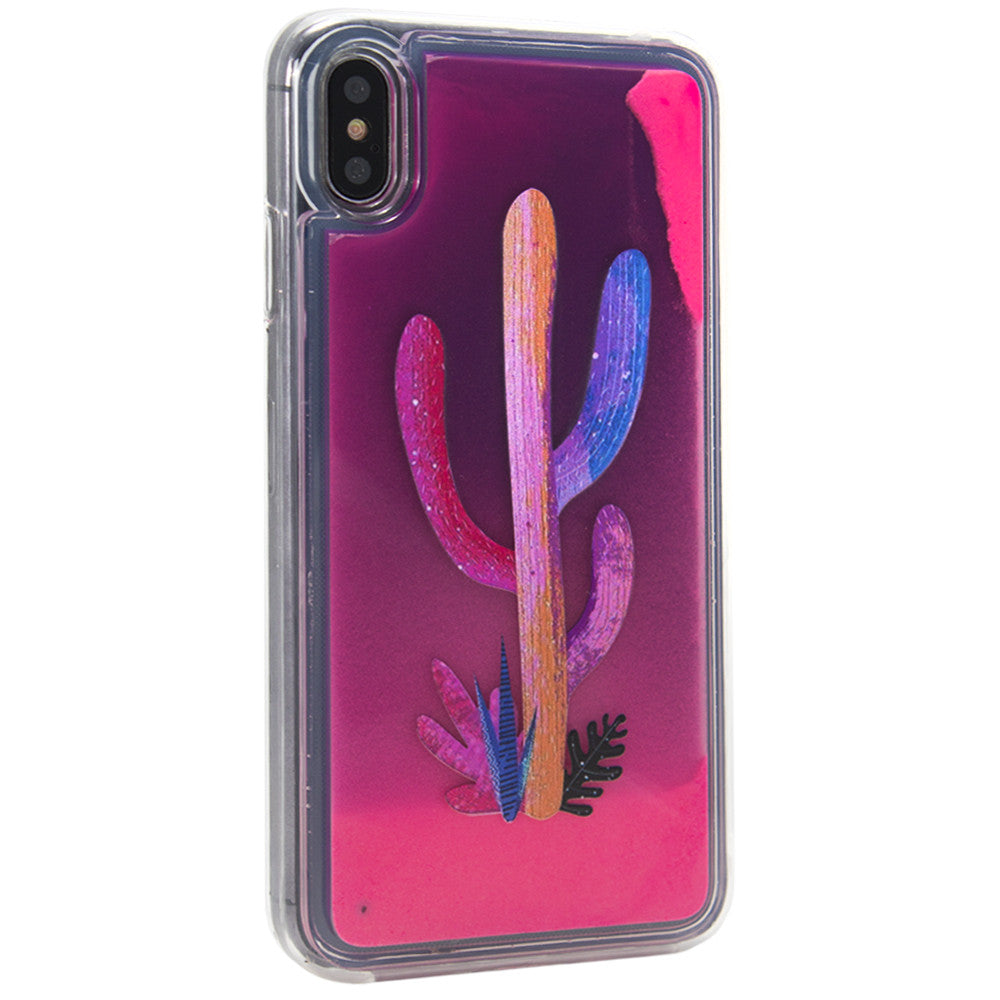 Liquid Glow Night With Print TPU Case — Samsung A40 (A405F) — Cactus