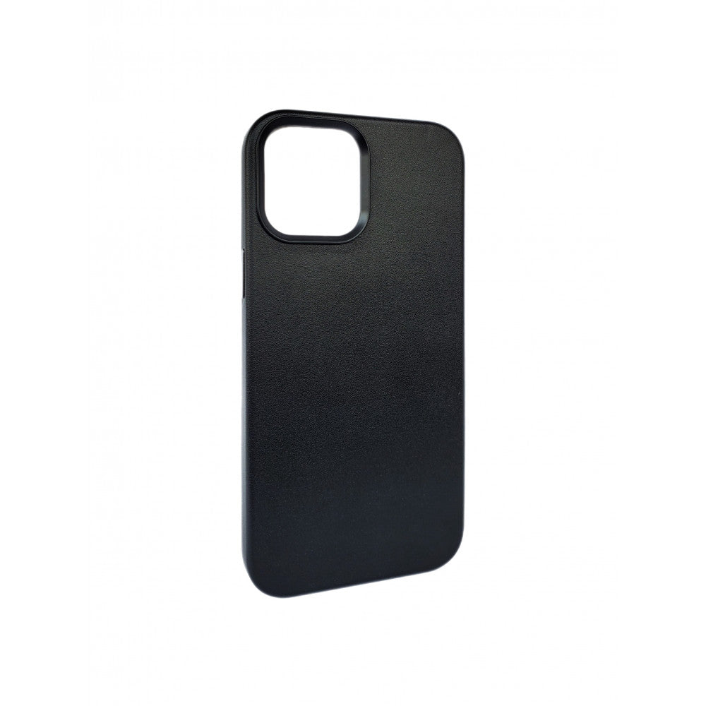 Leather Case with MagSafe no logo  — iPhone 12 ; 12 Pro  — Black