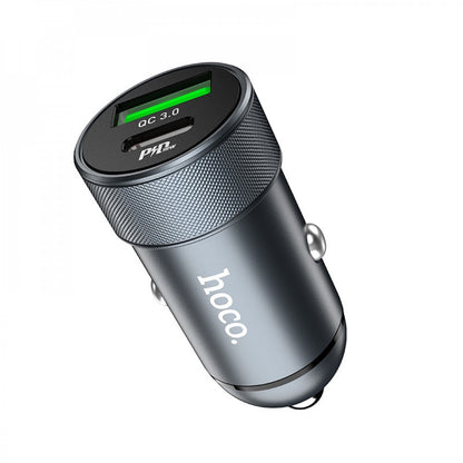 Car Charger | 20W | PD | QC3.0 — Hoco Z32B — Black