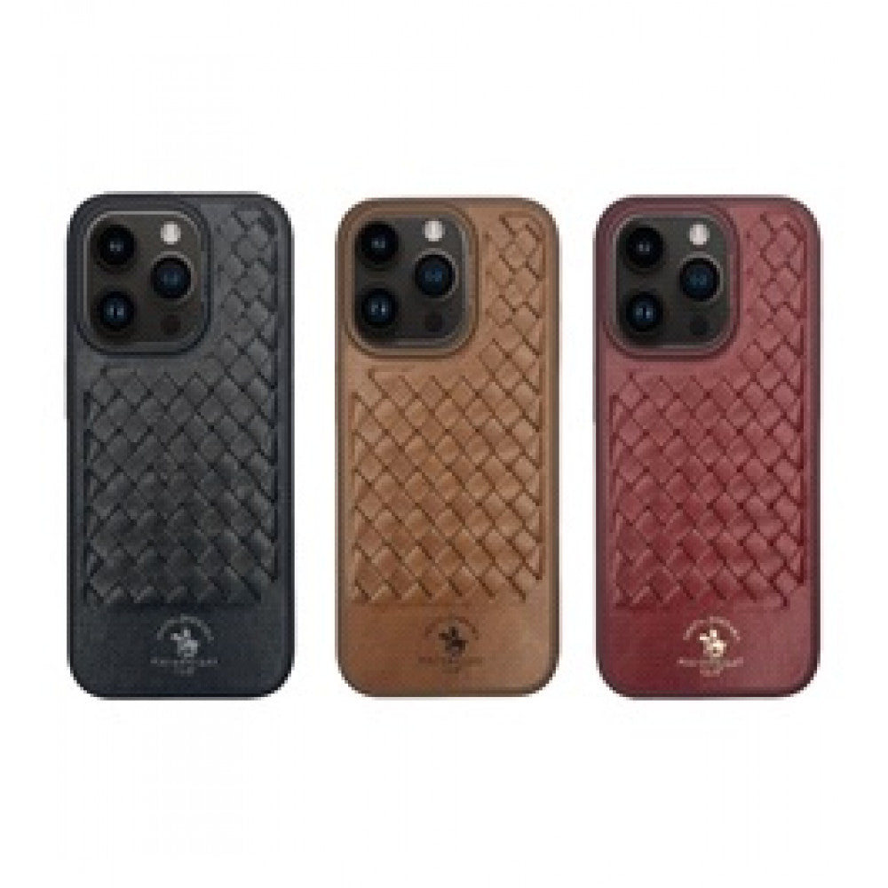 Polo Ravel Leather Case — iPhone 15  — Brown