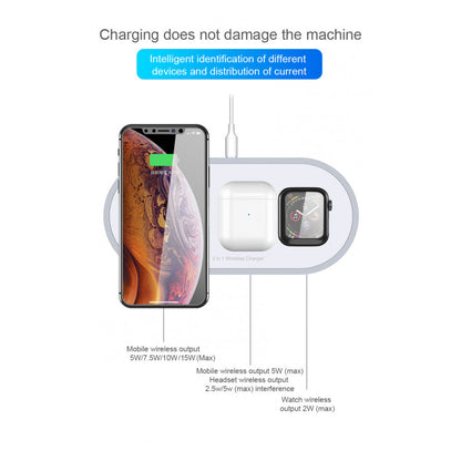 Wireless Charger 3 in 1 — W40 — White