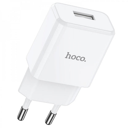 Home Charger | 2.1A | 1U | Micro Cable (1m) — Hoco N9 — White