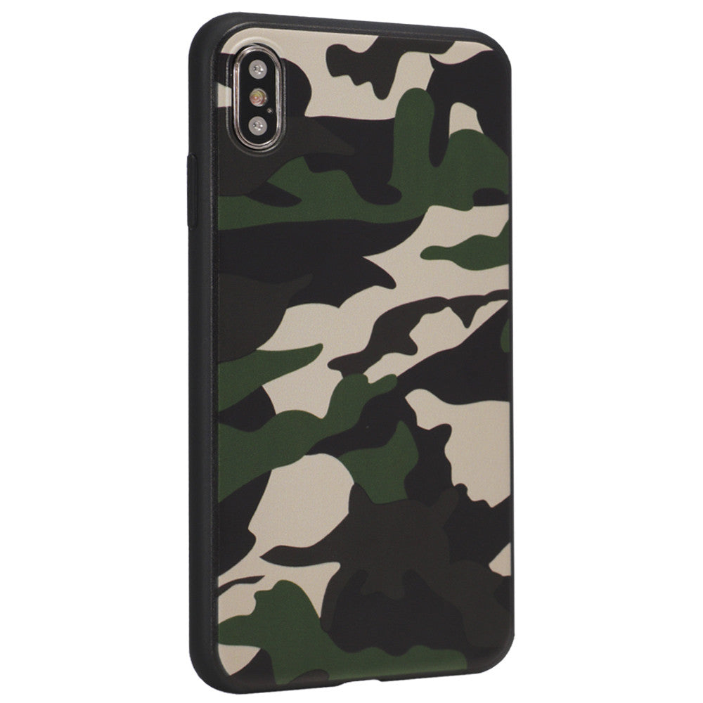 Camouflage TPU Case — iPhone Xs MAX — Green