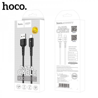 Кабель USB C 2A (1.2m) — Hoco X30 — Black