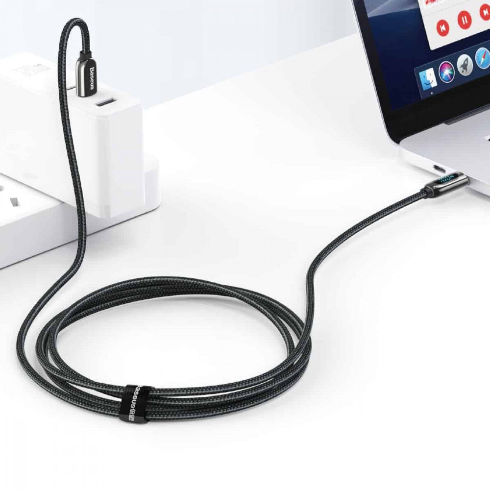 Кабель USB C to C 100W PD (1m) — Baseus (CATSK-B) Display — CATSK-B01 Black