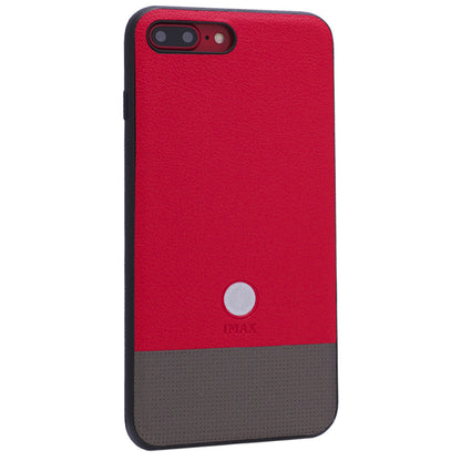 iMax Leather Back Cover — iPhone 7 Plus ; 8 Plus — Red