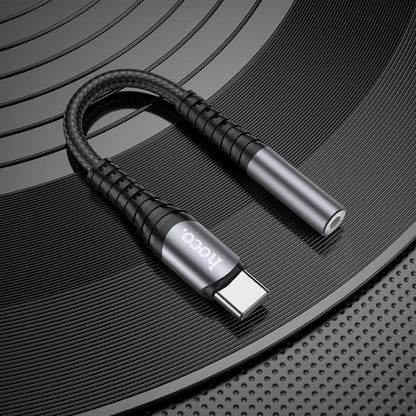 Adapter USB C To 3.5mm — Hoco LS33 — Metal Gray