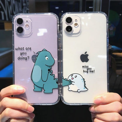 Cute Cartoon Animal Dinosaur TPU Case  — iPhone 12 6.1"  — Design 1