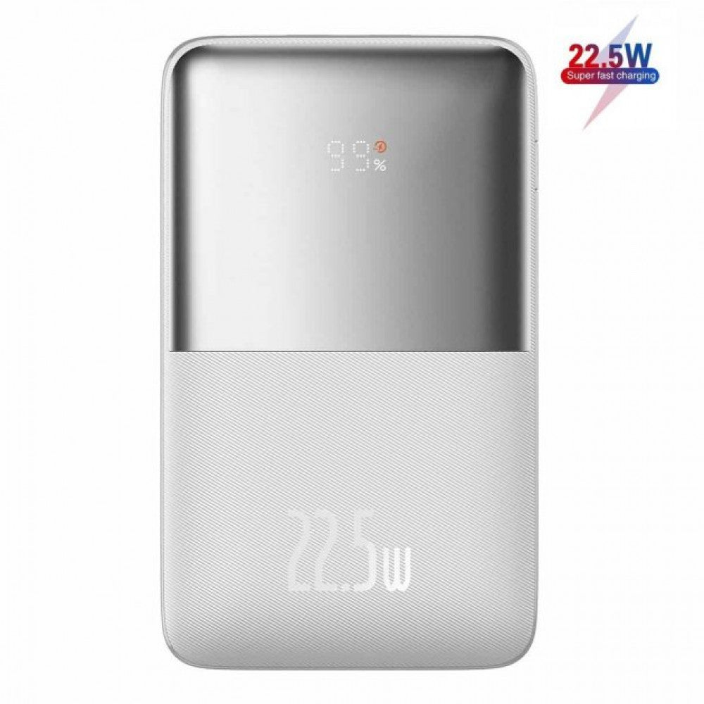 Power Bank 10000 mAh | 22.5W | Digital Display — Baseus (PPBD04000) — PPBD040002 White