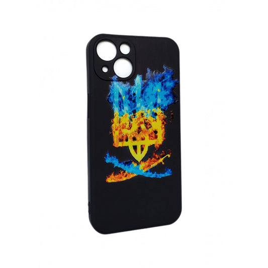 Soft Touch TPU Case with print — iPhone 12 — Тризуб