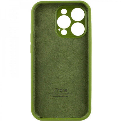 Original Silicone Case with protective camera — iPhone 13 Pro — Dark Green (48)