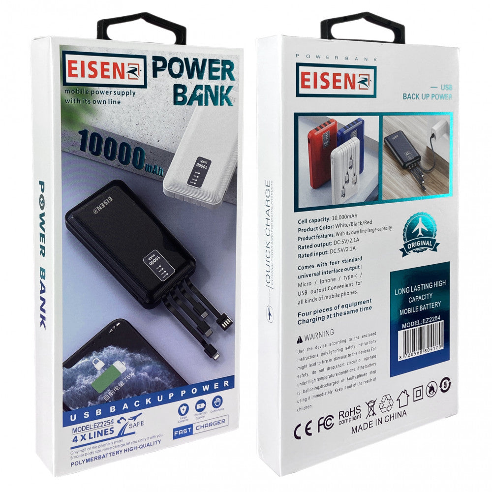 Power Bank 10000 mAh — Eisen EZ2254