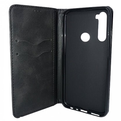 Leather Book Case — Xiaomi Redmi Note 8 — Black