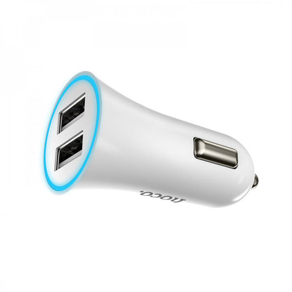 Car Charger | 2.4A | 2U — Hoco UC204 — Black