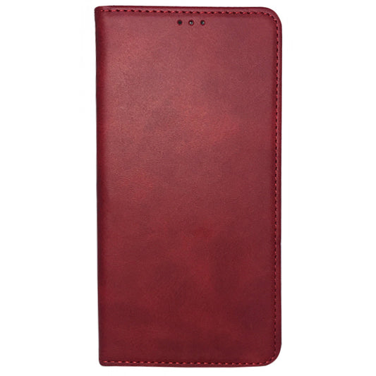 Leather Book Case — Samsung A02S — Red