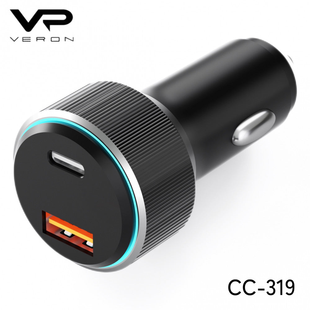 Car Charger | 48W | PD | QC3.0 — Veron CC-319