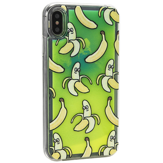 Liquid Glow Night With Print TPU Case — Samsung A40 (A405F) — Banana