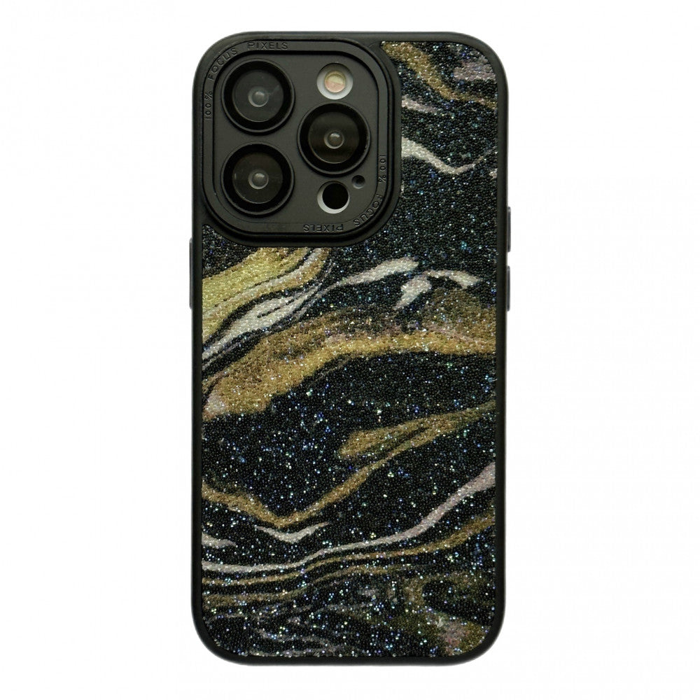 Glitter Marble Case — iPhone 13 Pro — Black