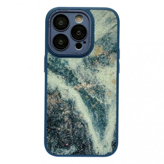 Glitter Marble Case — iPhone 14 Pro — Blue