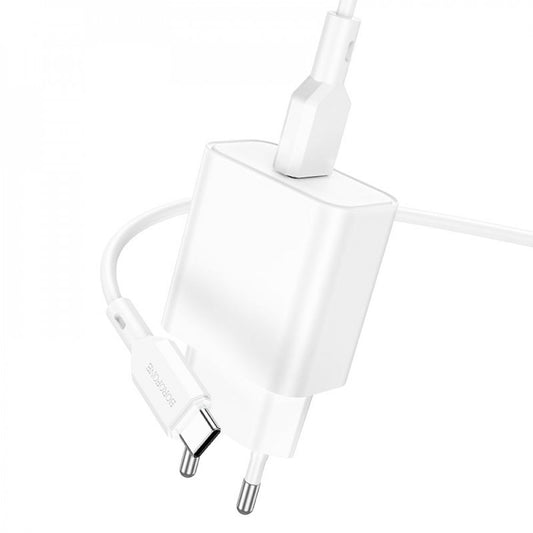 Home Charger | 18W | 1U | USB C Cable (1m) — Borofone BA72A — White