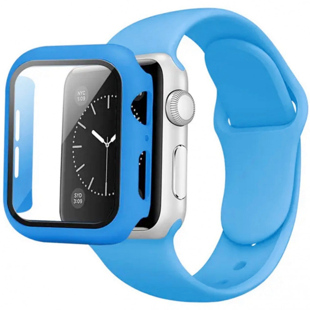 Ремінець Silicon & Glass — Apple Watch 38 mm | 40mm — Blue