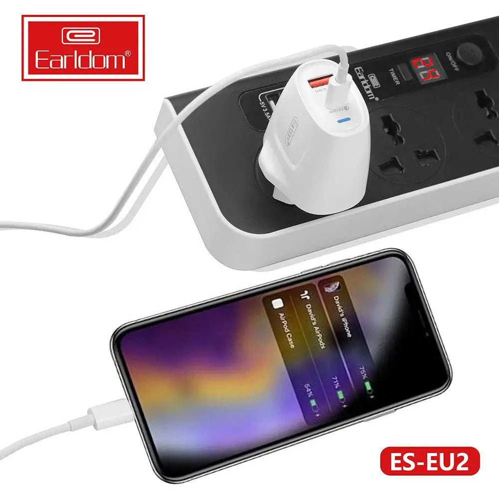 Home Charger | 20W | 1U | PD — Earldom ES-EU2