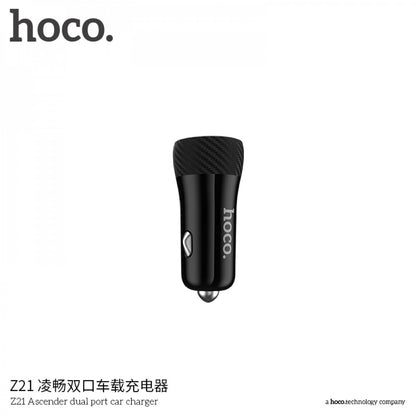 Car Charger | 3.4A | 2U — Hoco Z21 — Black