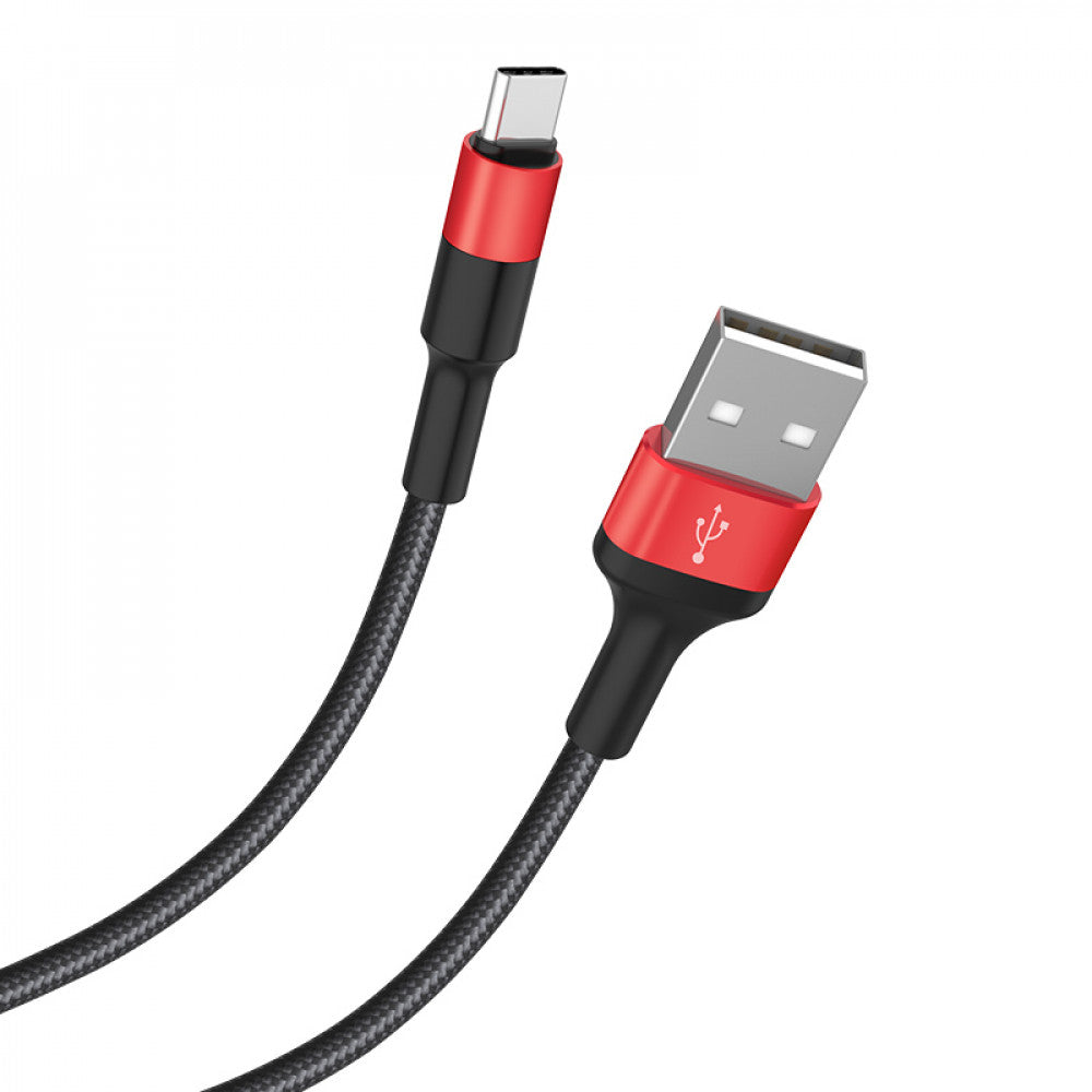 Кабель USB C 2A (1m) — Hoco X26 — Black&Gold