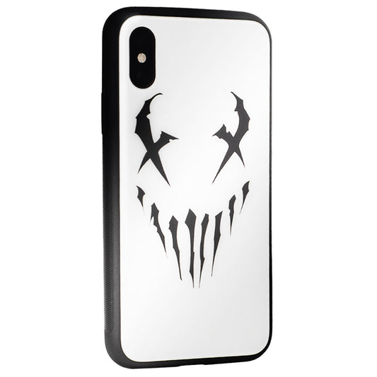 Glass with print TPU Case — iPhone Xs — Venom