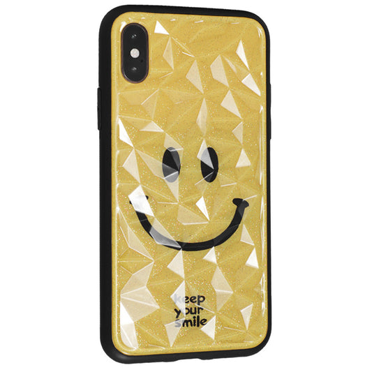 Romb Glass With Print TPU Case — iPhone 6 ; 6S — Smile