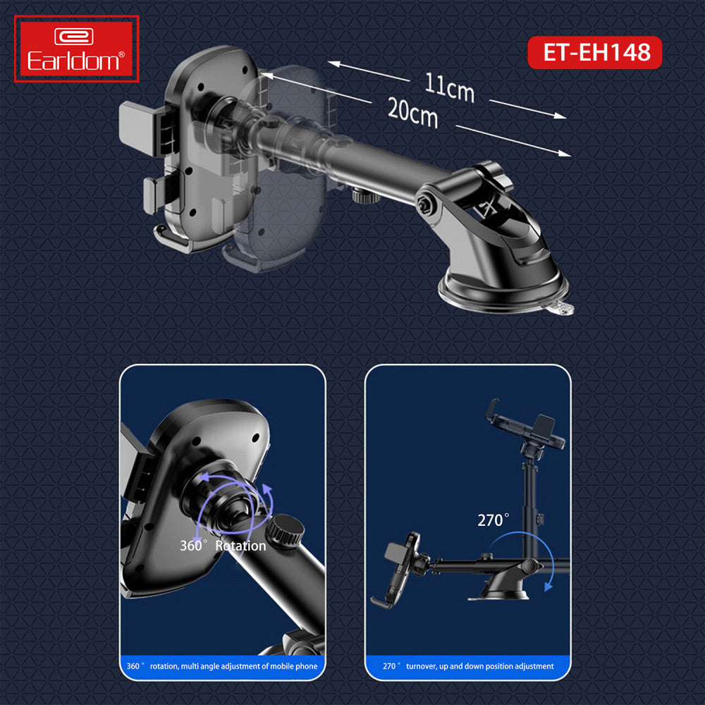 Автотримач розсувний на присосці — Earldom ET-EH148