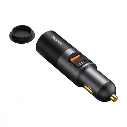 Car Charger | 120W | 1U | 1C — Baseus (CCBT-C0G) Share Together Fast Charge with Cigarette Lighter Expansion Port Gray