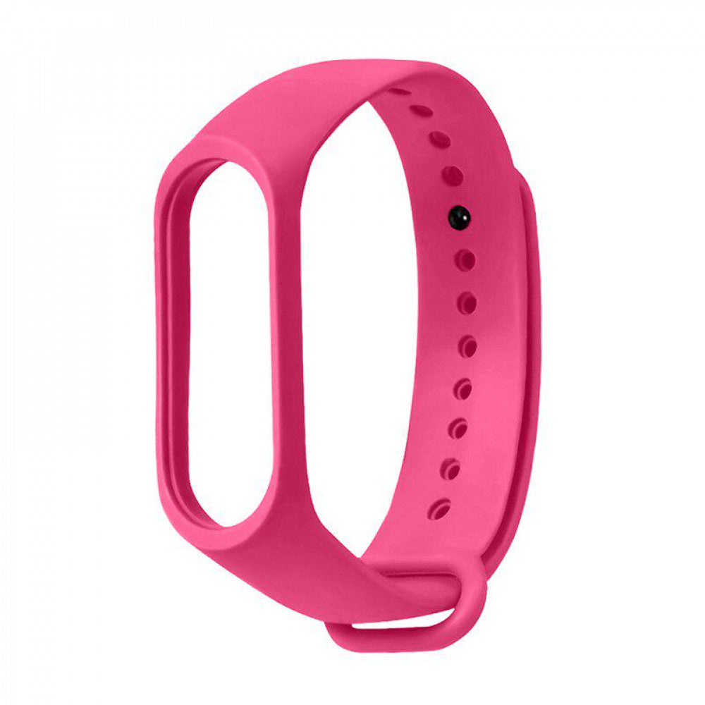 Ремінець Silicone Sport Band — Xiaomi Mi Band 5 | 6 | 7 — Hot Pink