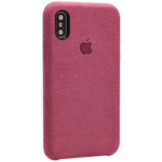 Alcantara Cover — iPhone X ; XS — Bordo