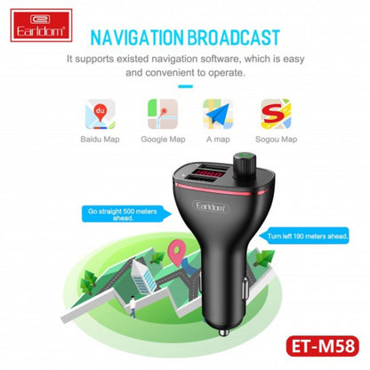 Fm Modulator MP3 | Car Charger | 2.0A | 2U — Earldom ET-M58