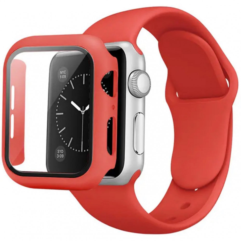 Ремінець Silicon & Glass — Apple Watch 42 mm — Red