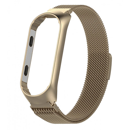 Ремінець Milanese Loop — Xiaomi Mi Band 3 ; 4 — Gold