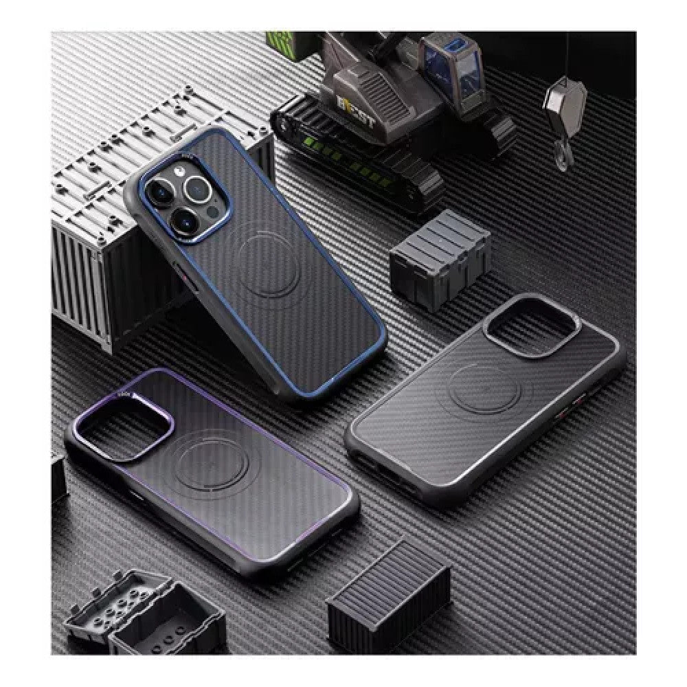 Rock Kevlar Series TPU Case with Magsafe — iPhone 15 Pro — Titanium Blue