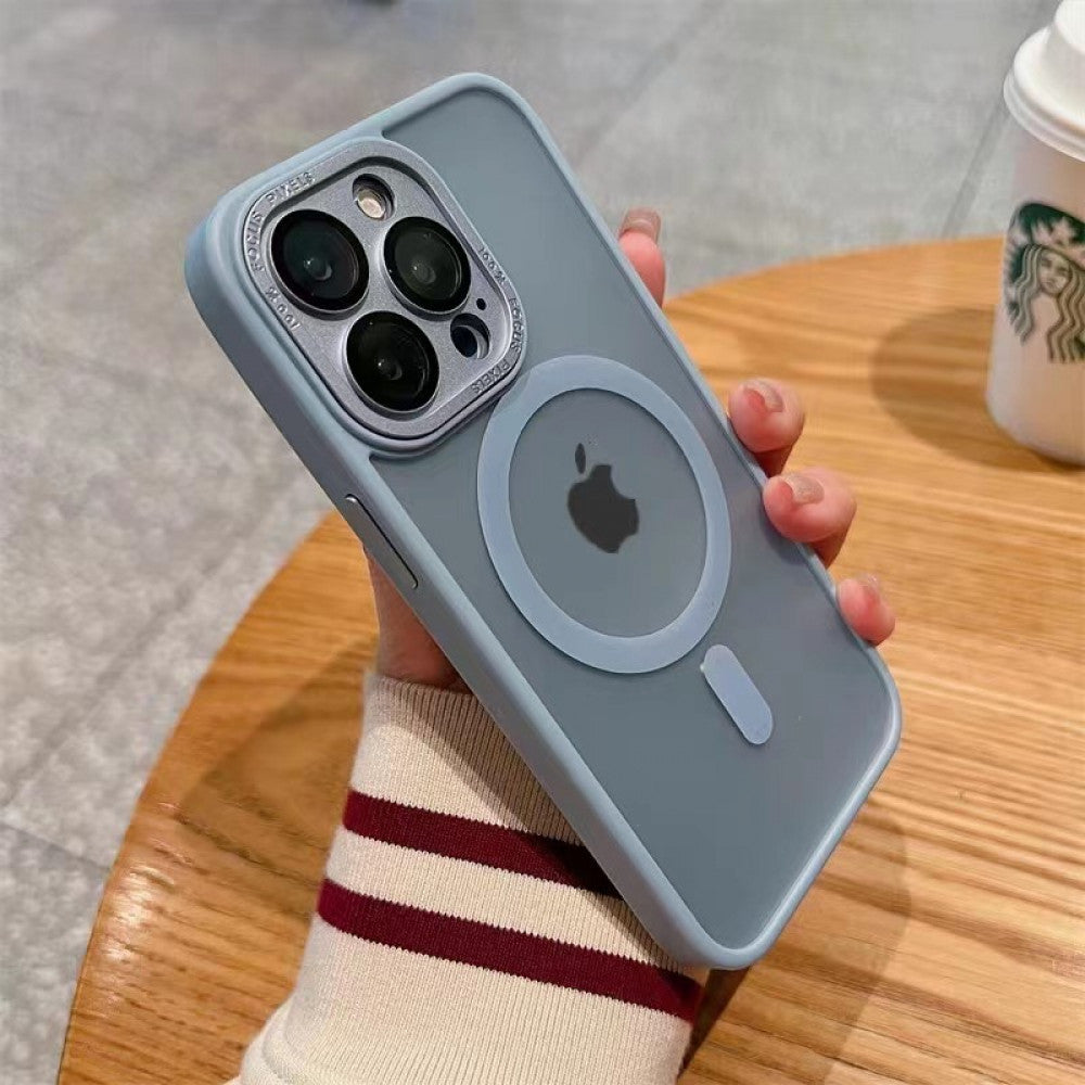 Protective Camera Matte Clear Case With MagSafe — iPhone 12  — Sierra Blue