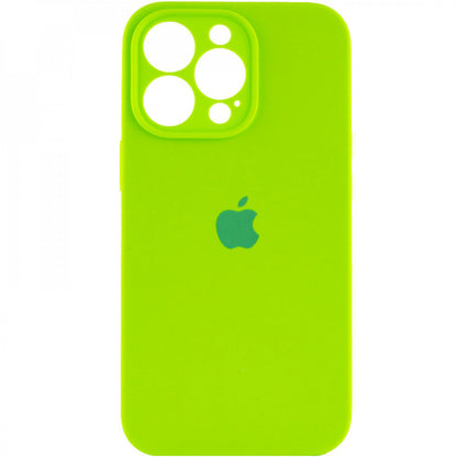 Original Silicone Case with protective camera — iPhone 15 Plus — Neon Green