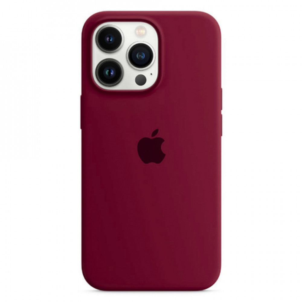 Original Silicone Case Full Size — iPhone 15 Pro Max  — Marsala (52)